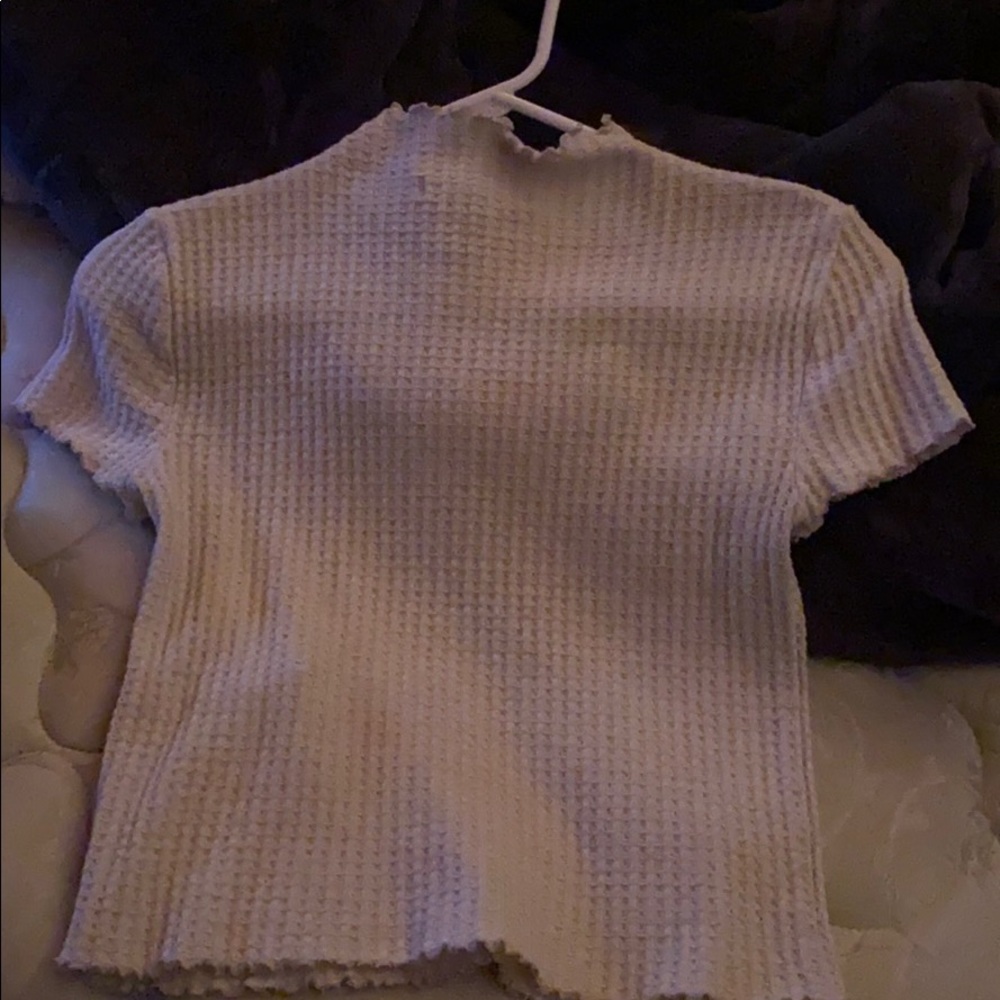 a white crop top